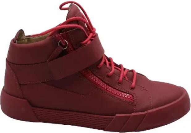 Giuseppe Zanotti Pre-owned Leather sneakers Red Heren