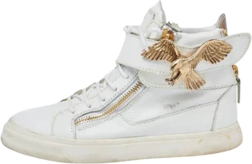 Giuseppe Zanotti Pre-owned Leather sneakers White Dames