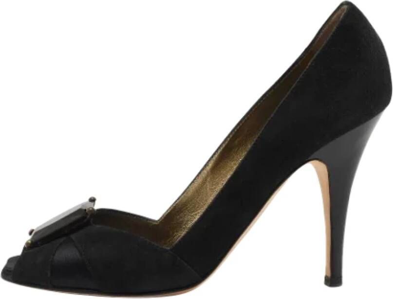 Giuseppe Zanotti Pre-owned Satin heels Black Dames