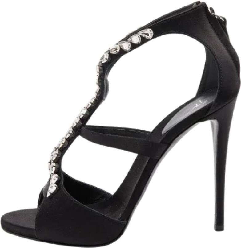 Giuseppe Zanotti Pre-owned Satin heels Black Dames