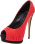 Giuseppe Zanotti Pre-owned Silk heels Red Dames - Thumbnail 1