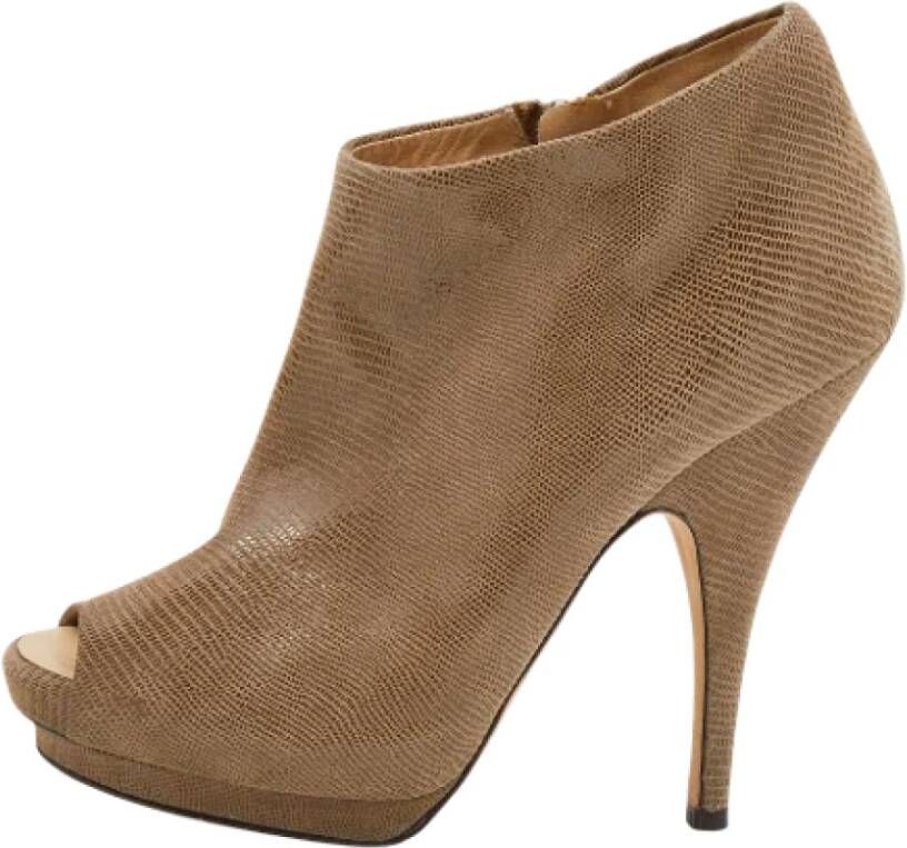 Giuseppe Zanotti Pre-owned Suede boots Beige Dames