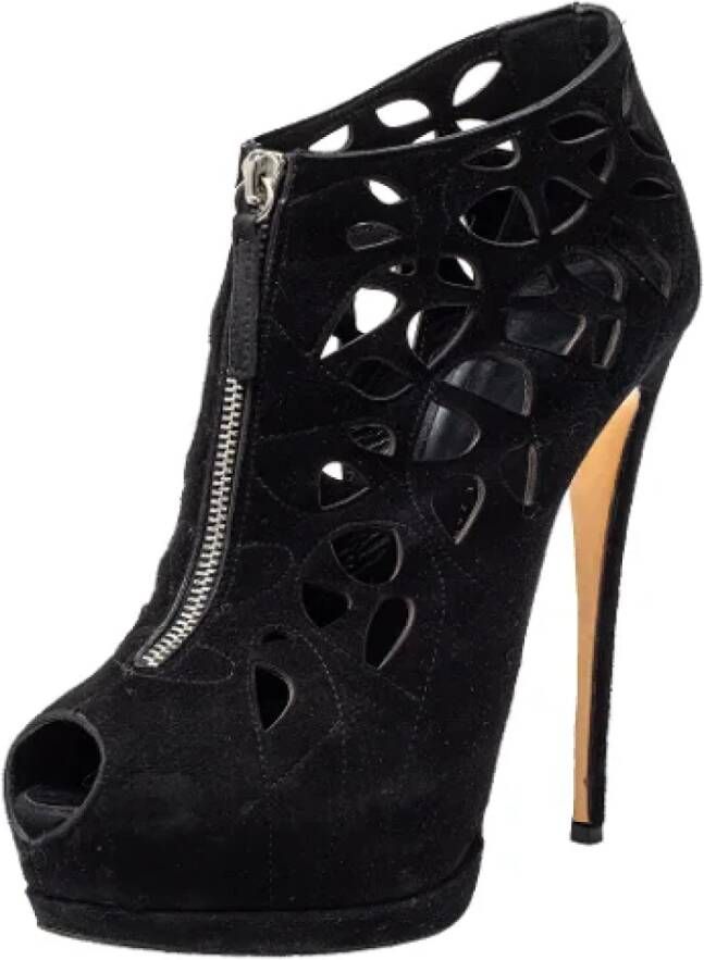 Giuseppe Zanotti Pre-owned Suede boots Black Dames