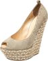 Giuseppe Zanotti Pre-owned Suede heels Beige Dames - Thumbnail 1