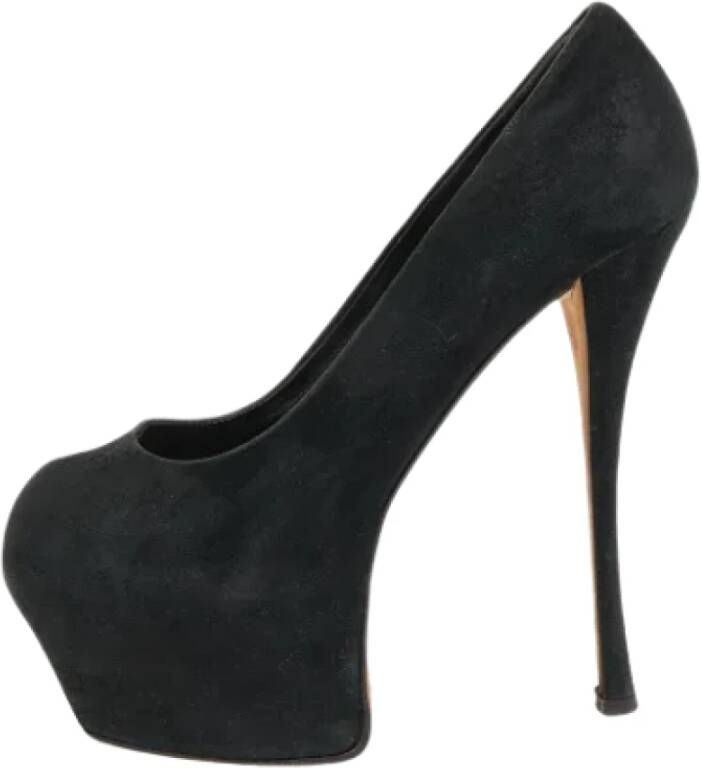 Giuseppe Zanotti Pre-owned Suede heels Black Dames