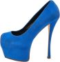 Giuseppe Zanotti Pre-owned Suede heels Blue Dames - Thumbnail 1