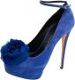 Giuseppe Zanotti Pre-owned Suede heels Blue Dames - Thumbnail 1