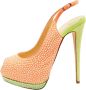 Giuseppe Zanotti Pre-owned Suede heels Orange Dames - Thumbnail 1