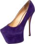 Giuseppe Zanotti Pre-owned Suede heels Purple Dames - Thumbnail 1