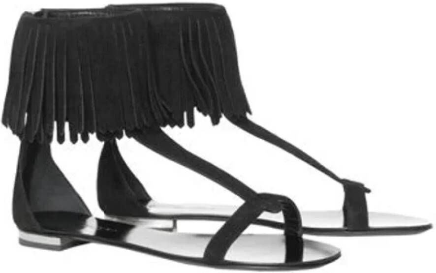 Giuseppe Zanotti Pre-owned Suede sandals Black Dames