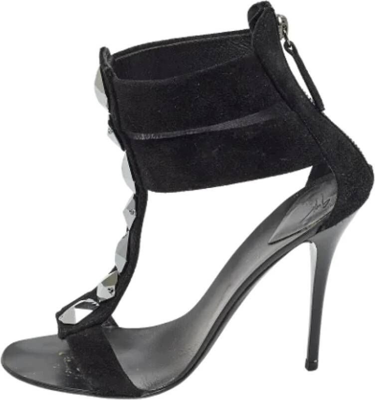 Giuseppe Zanotti Pre-owned Suede sandals Black Dames