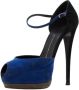 Giuseppe Zanotti Pre-owned Suede sandals Blue Dames - Thumbnail 1