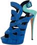 Giuseppe Zanotti Pre-owned Suede sandals Blue Dames - Thumbnail 1