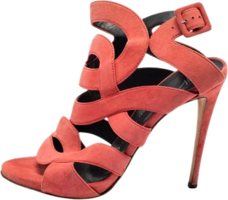 Giuseppe Zanotti Pre-owned Suede sandals Pink Dames