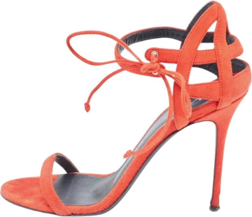 Giuseppe Zanotti Pre-owned Suede sandals Red Dames