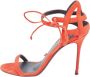 Giuseppe Zanotti Pre-owned Suede sandals Red Dames - Thumbnail 1