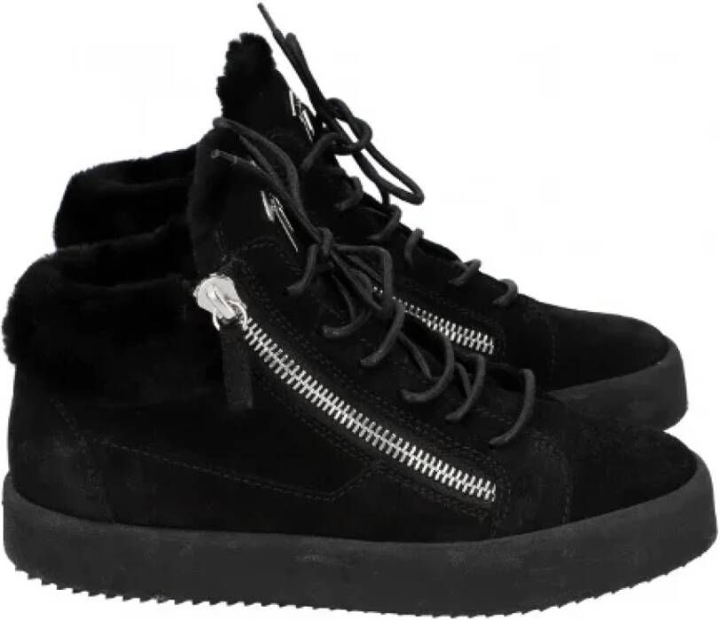 Giuseppe Zanotti Pre-owned Suede sneakers Black Dames