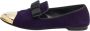 Giuseppe Zanotti Pre-owned Velvet flats Purple Dames - Thumbnail 1