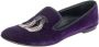 Giuseppe Zanotti Pre-owned Velvet flats Purple Dames - Thumbnail 1