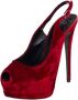 Giuseppe Zanotti Pre-owned Velvet sandals Red Dames - Thumbnail 1