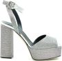 Giuseppe zanotti Hoge hak leren sandalen Gray Dames - Thumbnail 1