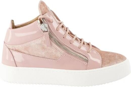 Giuseppe zanotti Hoge Suede Sneakers Pink Dames