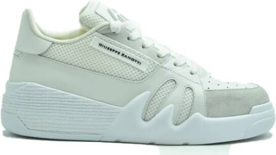 Giuseppe zanotti Leren Sneakers voor Moderne Mannen White Heren