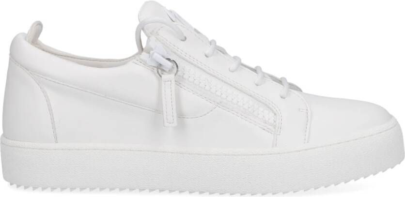 Giuseppe zanotti Lage sneaker Kriss Kalfsleer White Heren