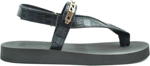 Giuseppe Zanotti Stijlvolle Platte Sandalen