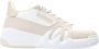 Giuseppe zanotti Leren sneakers met geperforeerd detail White Dames - Thumbnail 1