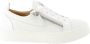 Giuseppe zanotti Vetersneakers met Metallic Logo White Dames - Thumbnail 1