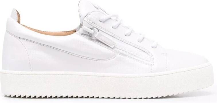 Giuseppe zanotti Witte Elegante Gesloten Sneakers White Heren