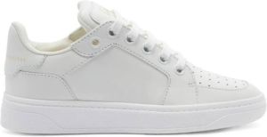 Giuseppe zanotti Witte Leren Lage Sneakers met Gouden Detail Wit Heren