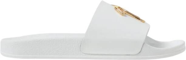 Giuseppe Zanotti Witte leren slippers