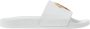 Giuseppe Zanotti Witte leren slippers - Thumbnail 1