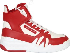 Giuseppe zanotti Witte Leren Veterschoenen voor Heren Wit Heren
