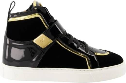 Giuseppe zanotti Bicolor Leren Sneakers Black Dames