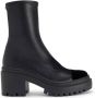Giuseppe Zanotti Zwarte enkellaarsjes met studs - Thumbnail 1