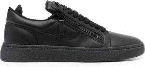 Giuseppe zanotti Zwarte Leren Gz94 Sneakers Zwart Heren