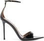 Giuseppe Zanotti Zwarte Leren Stiletto Sandalen met Gesp - Thumbnail 1