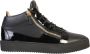Giuseppe zanotti Zwarte Leren Veterschoenen Zwart Heren - Thumbnail 1