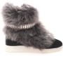 Giuseppe Zanotti Zwarte Neopreen Bont Kristal Sneaker - Thumbnail 1