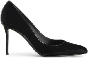 Giuseppe zanotti Zwarte puntige pump met stilettohak Zwart Dames