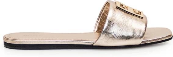 Givenchy 4G Platte Sandalen Yellow Dames