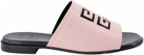 Givenchy Sandalen 4G Flat Sandals in poeder roze
