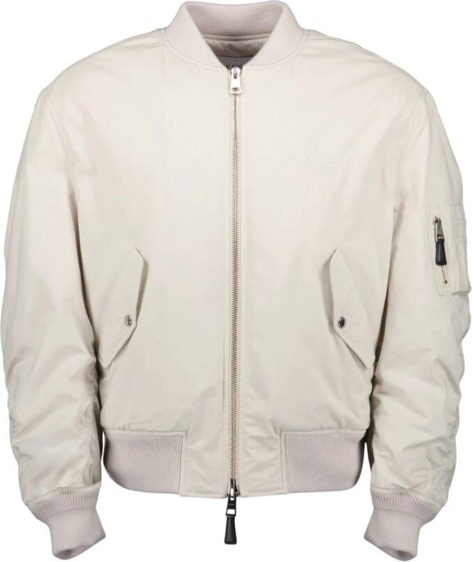 Givenchy Beige Katoenen Bomberjack met Ribboord