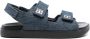 Givenchy Blauwe Leren Sandalen met Metalen Detail - Thumbnail 1