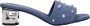 Givenchy Blauwe Stoffen Sandaal met Zijlogo - Thumbnail 1