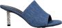 Givenchy Blauwe Stoffen Sandaal Mid Hakken - Thumbnail 1
