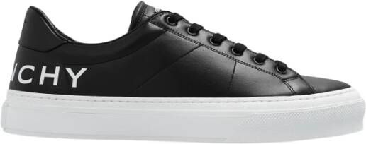 Givenchy Zwarte City Sport Leren Sneakers Black Heren